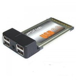Контролер  ST-Lab card  Cardbus USB 2.0 4 port Adapter (RTL)