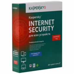 Антивирус Kaspersky Internet Security 3-Device 1 year Base Box